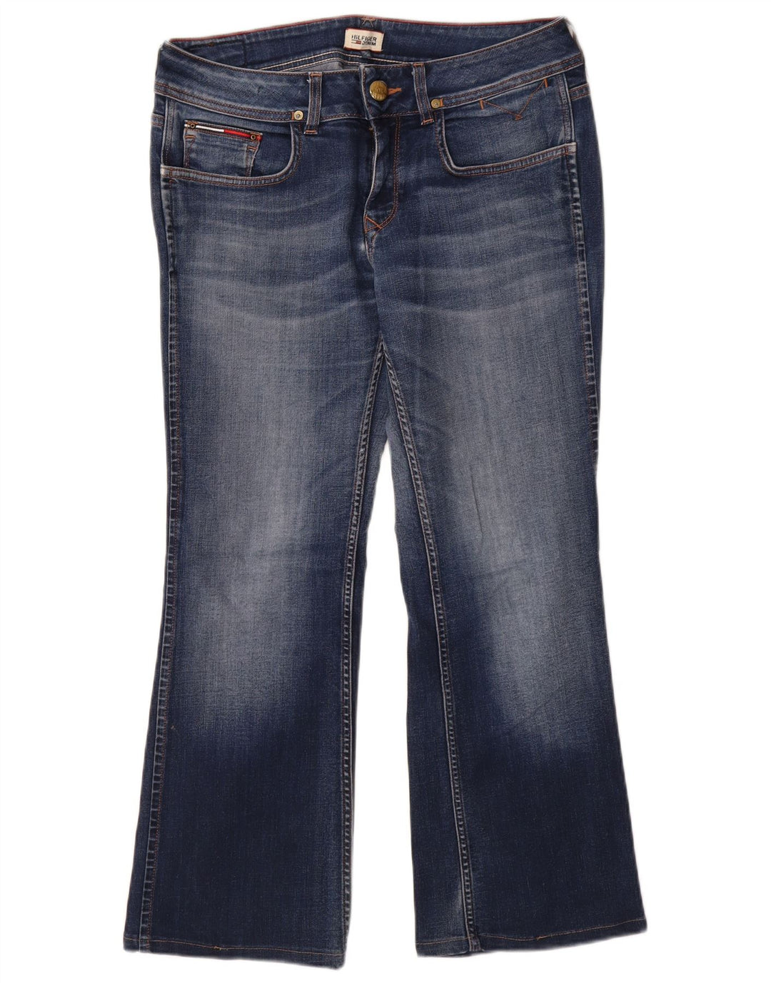 TOMMY HILFIGER Jeans bootcut da donna W30 L27 cotone blu