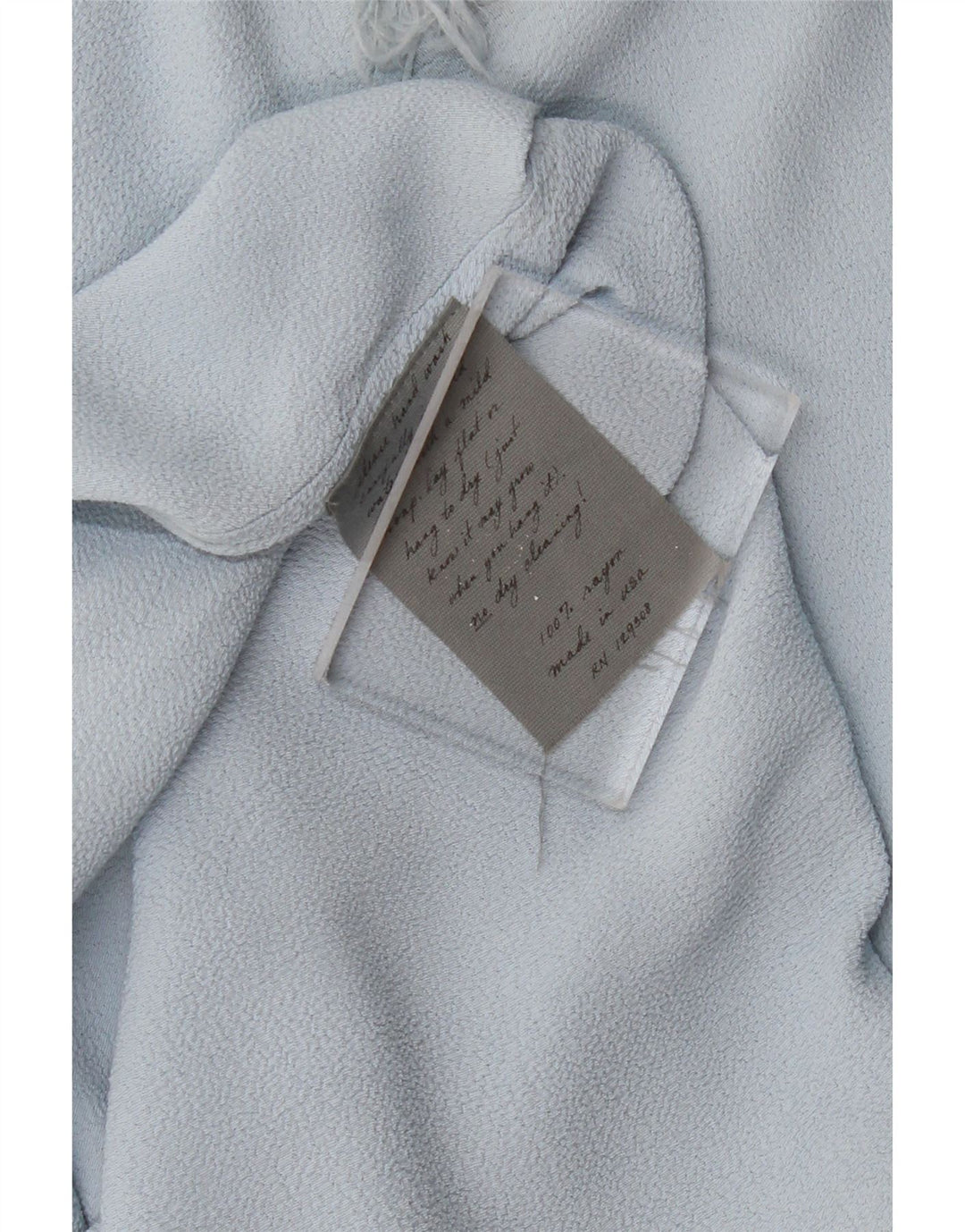 Abito lungo da donna a maniche corte VINTAGE UK 12 Blu medio