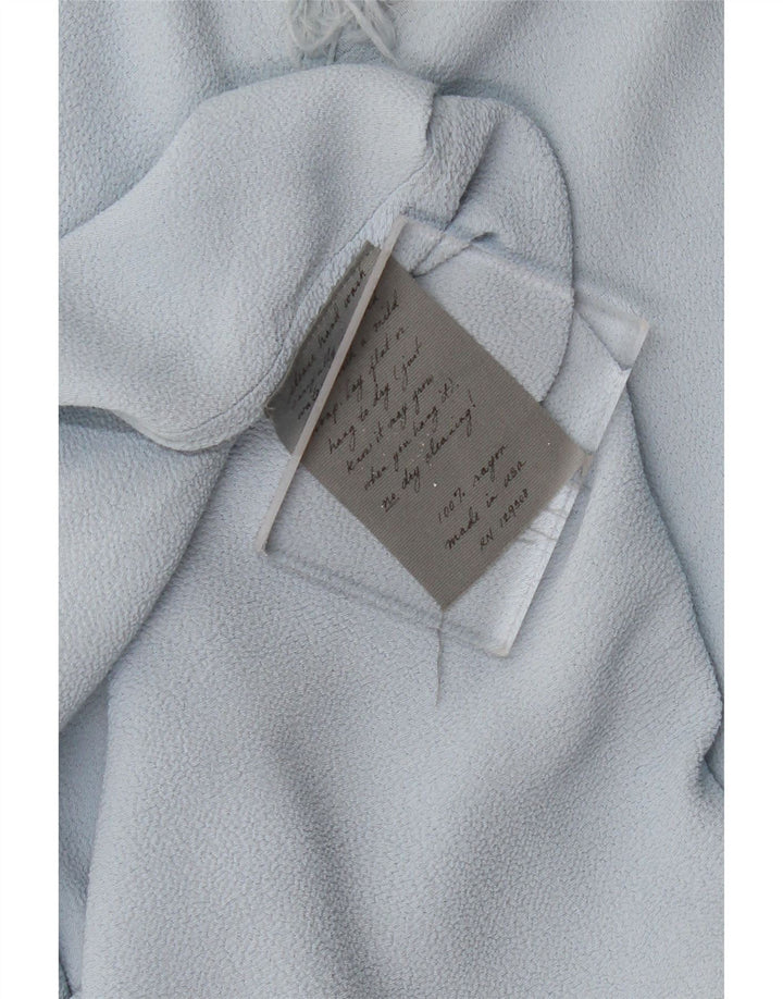 Abito lungo da donna a maniche corte VINTAGE UK 12 Blu medio
