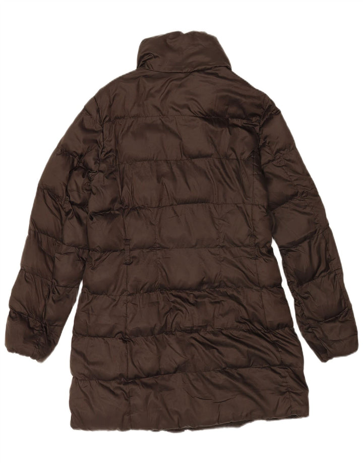 Cappotto imbottito da donna Massimo Dutti UK 14 Poliestere marrone medio