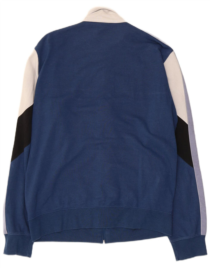 CHAMPION Giacca da tuta da uomo di grandi dimensioni in cotone color block blu navy