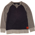 OSH KOSH Boys Sweatshirt Jumper 6-7 Years Navy Blue Colourblock Cotton Vintage Osh Kosh and Second-Hand Osh Kosh from Messina Hembry 