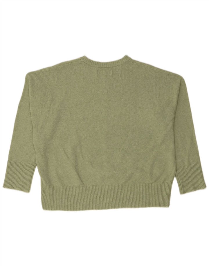 JACK WILLS Womens Oversized Knit 2 Piece Set UK 6 XS Green Polyester