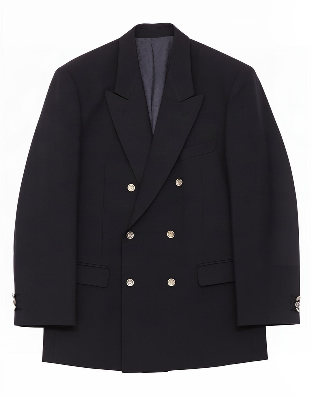 Giacca Blazer Doppiopetto Uomo Roberto Capucci IT 54 2XL Blu Navy