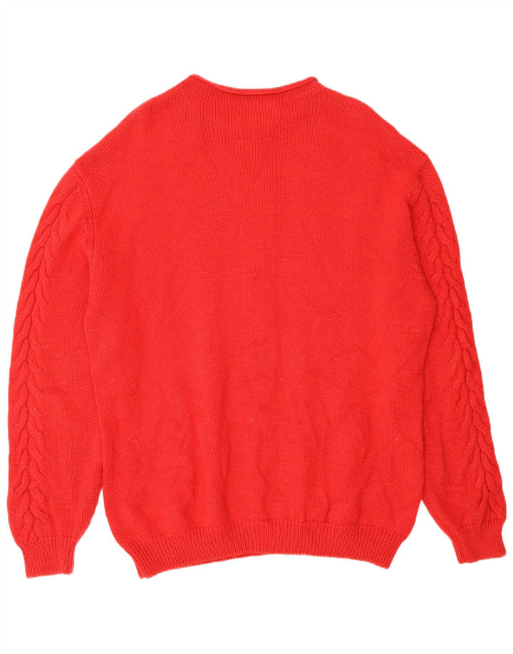 Maglione da uomo a collo alto Les Copains IT 52 Large in lana vergine rossa