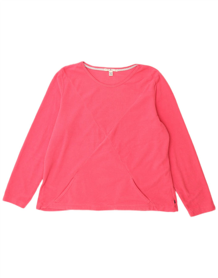 Maglione in pile da donna Tommy Hilfiger UK 18 XL poliestere rosa