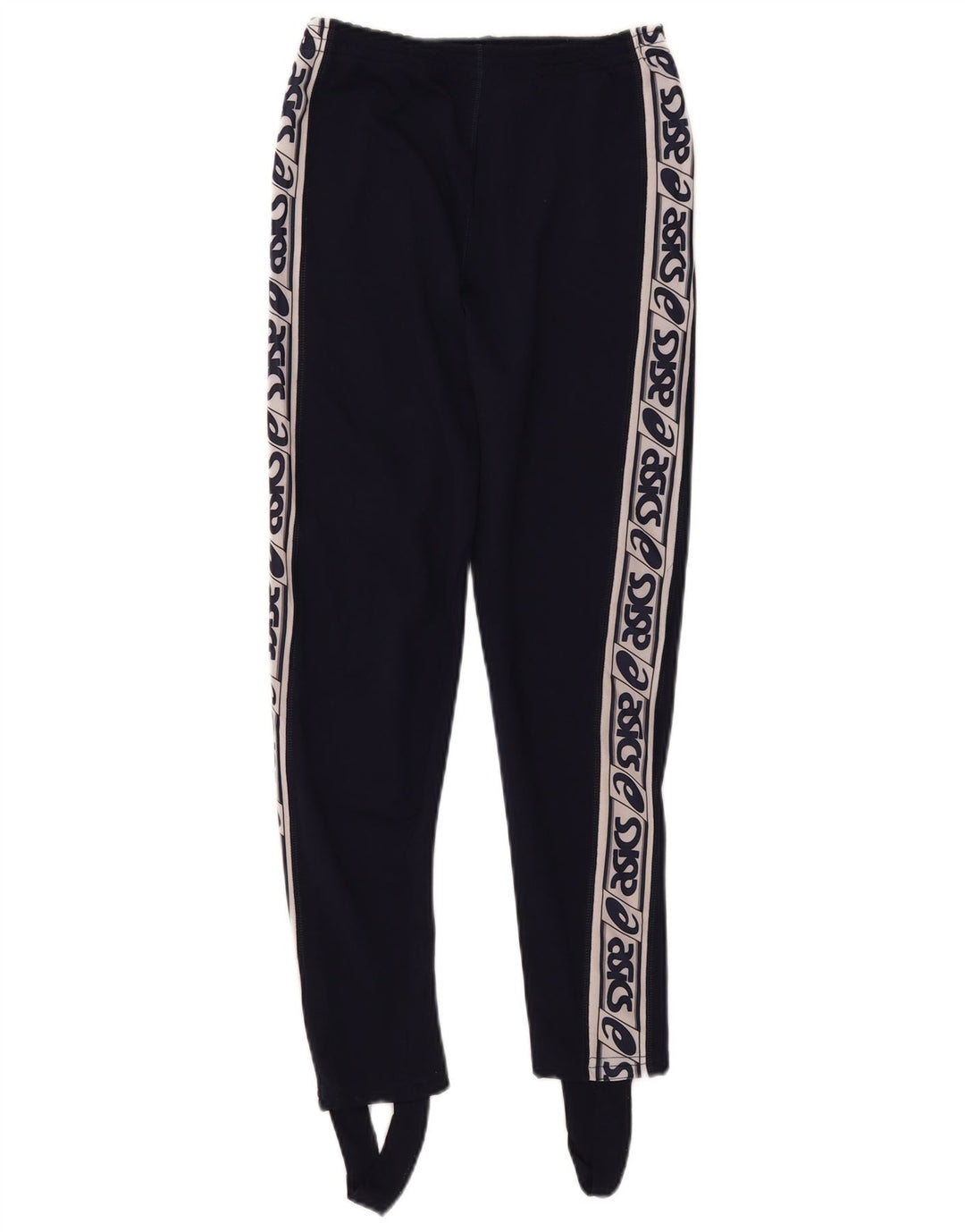 Leggings con staffa grafica Asics da donna UK 14 Large Blu Navy Colourblock