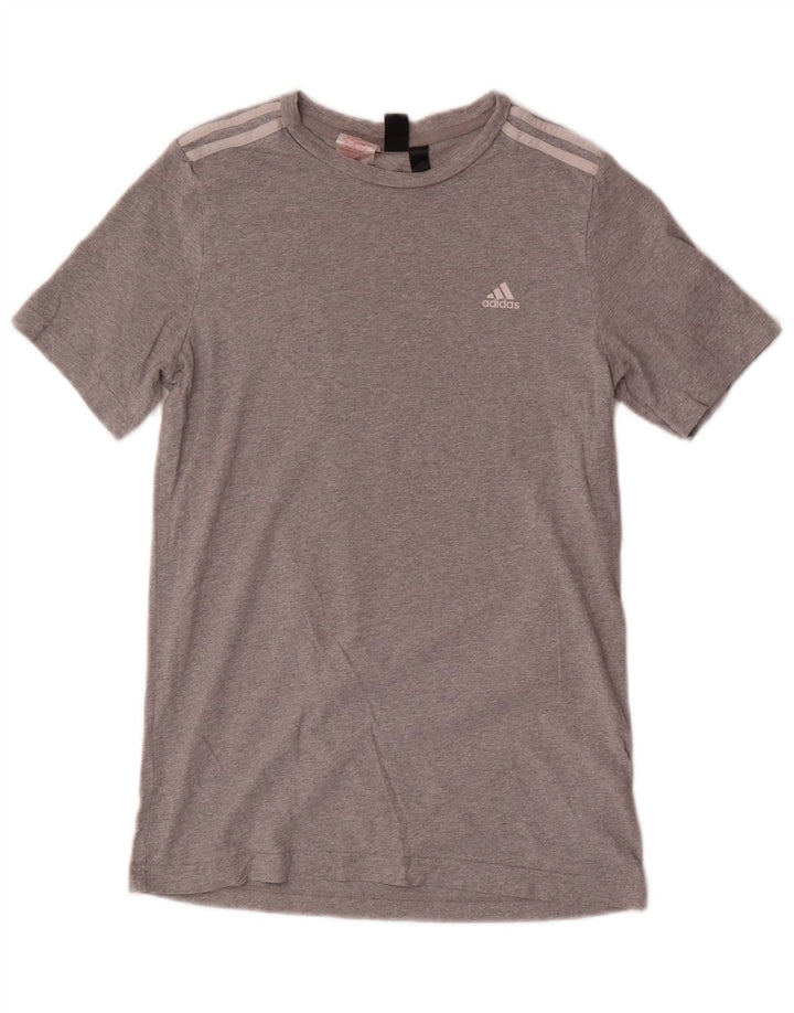 T-shirt Adidas da uomo Top XS in cotone grigio