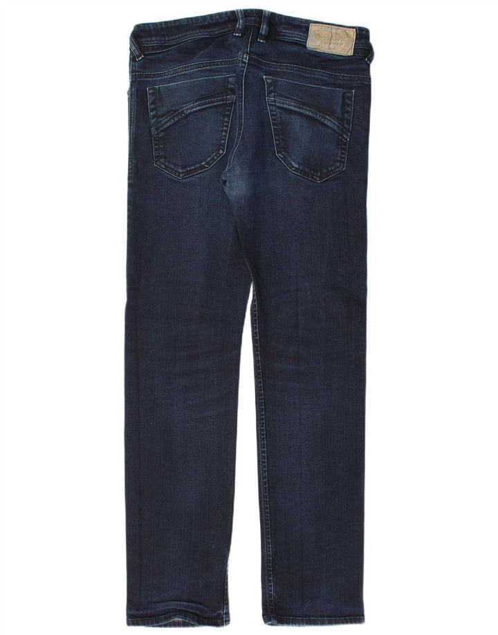 Jeans slim da uomo Diesel W32 L32 in cotone blu navy