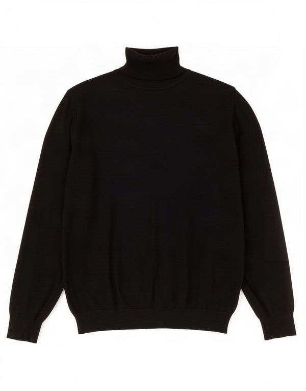 Maglione Zara da uomo con collo alto e maglione grande in viscosa nera