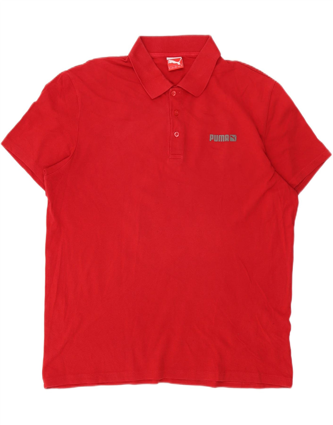 Polo Puma da uomo XL in cotone rosso