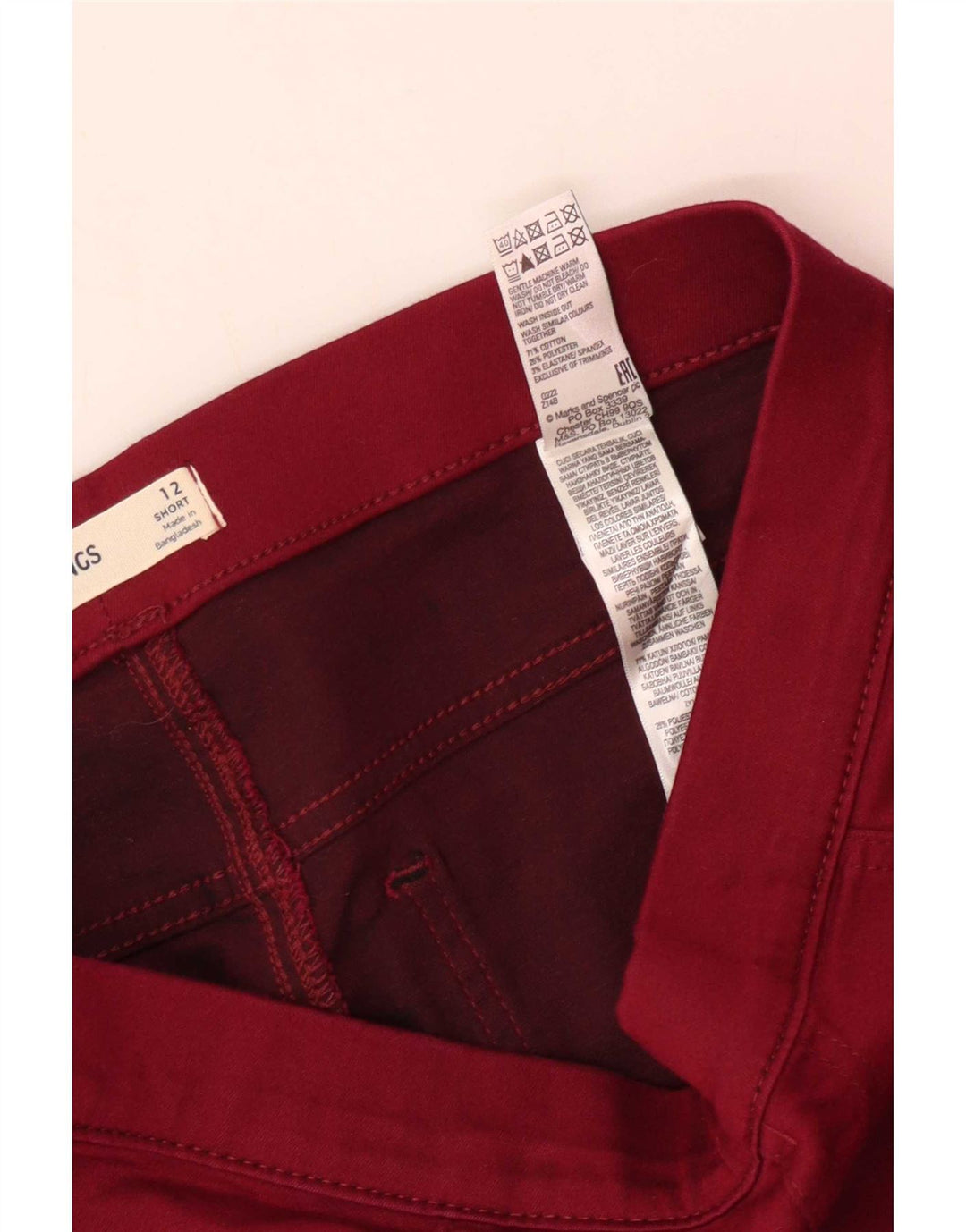 Jeans Jeggings da donna Marks & Spencer UK 12 medio W30 L26 cotone rosso