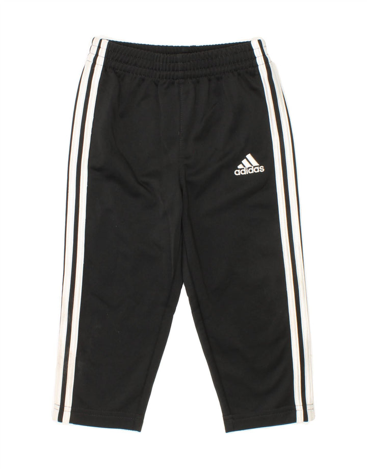ADIDAS Baby Boys Tracksuit Trousers 12-18 Months Black Polyester Vintage Adidas and Second-Hand Adidas from Messina Hembry 