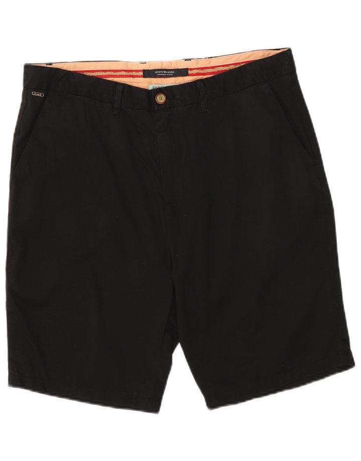 Pantaloncini chino da uomo Scotch & Soda W33 cotone nero medio