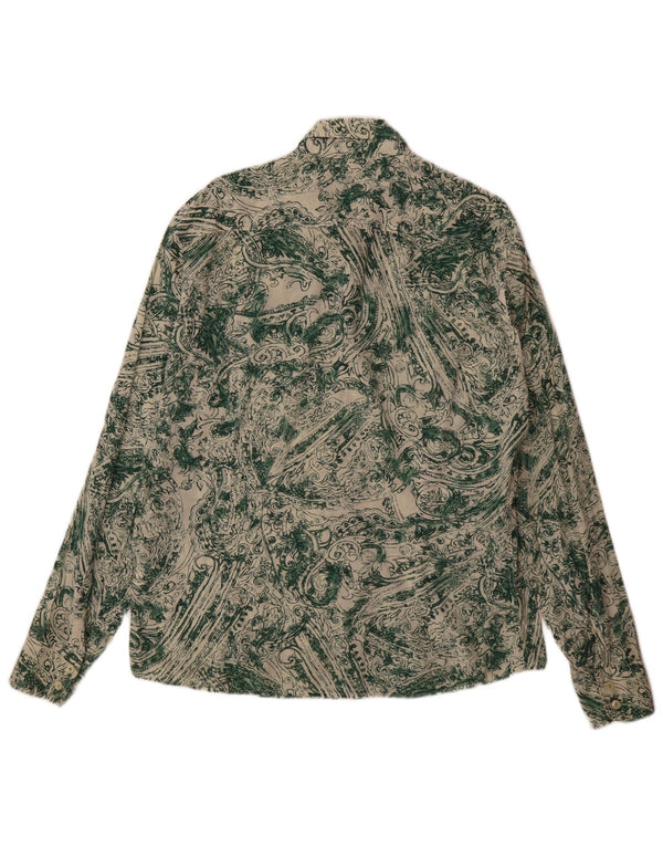 Camicia da uomo Energie XL verde Paisley in cotone