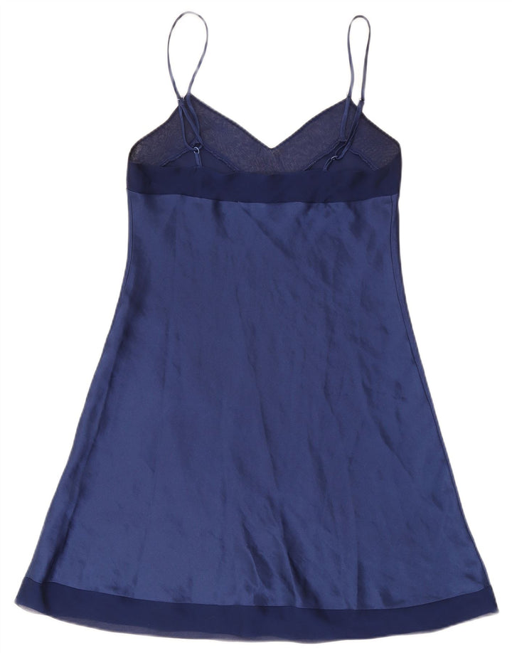 Abito sottoveste da donna St. Bernard UK 10 piccolo in poliestere blu navy