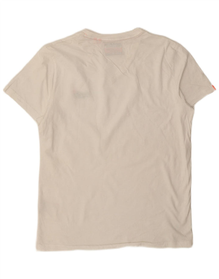 T-shirt da uomo Superdry Top XL in cotone bianco