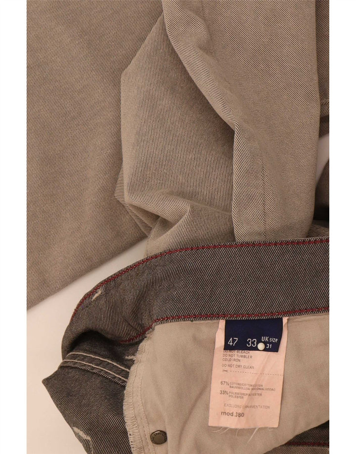 Jeans Straight Uomo Trussardi W31 L33 Cotone Grigio