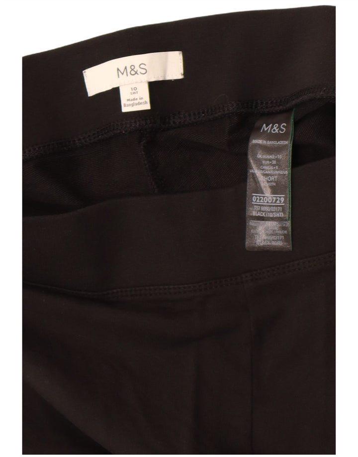 Pantaloni da tuta da donna Marks & Spencer UK 10 piccoli in cotone nero
