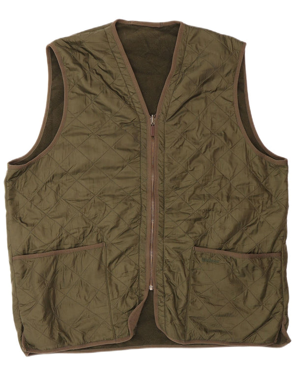 Gilet trapuntato da uomo BARBOUR UK 42 XL verde poliammide