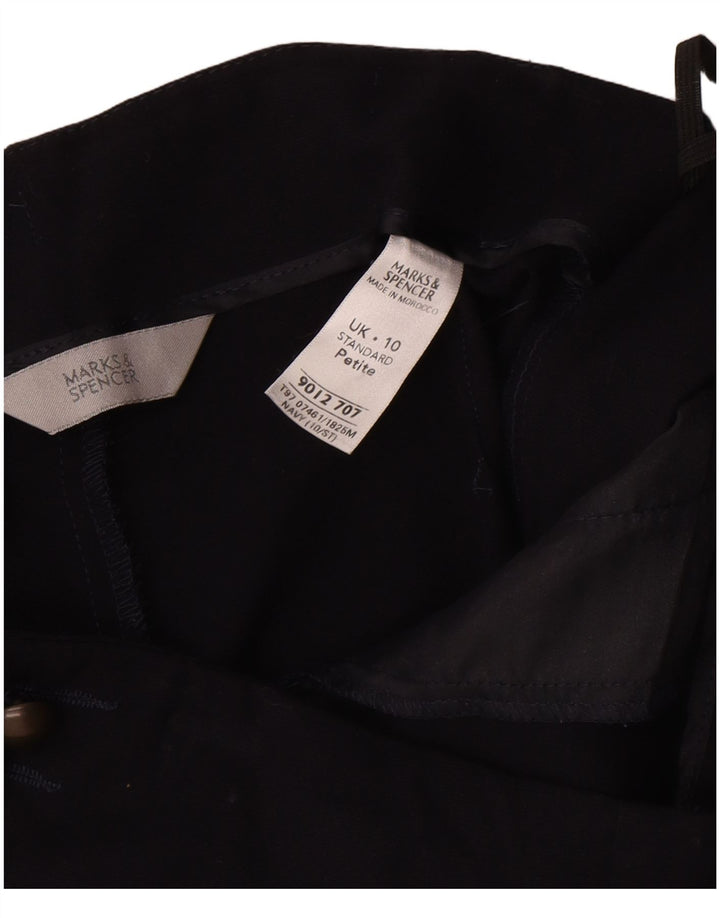 Bermuda da donna Marks & Spencer UK 10 Small W30 poliestere blu navy