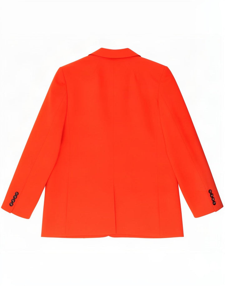 Giacca blazer a 1 bottone Marks & Spencer da donna UK 16 grande poliestere arancione