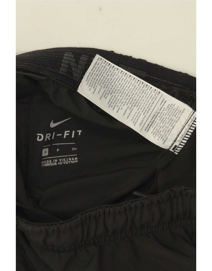 Pantaloncini sportivi Nike da uomo Dri Fit piccoli in poliestere color block nero