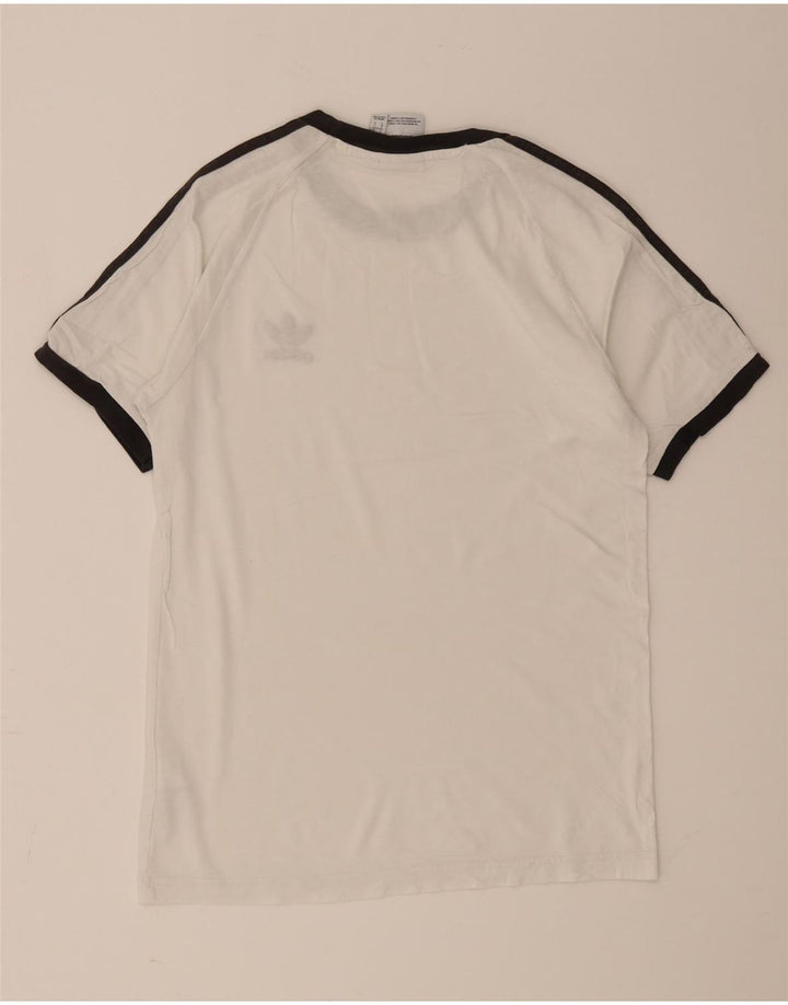 T-shirt da uomo Adidas Top Small in cotone bianco