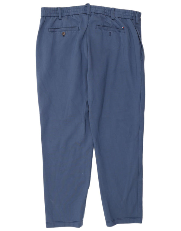 Tommy Hilfiger Womens Tapered Cargo Trousers XL W36 L26 Blue Viscose