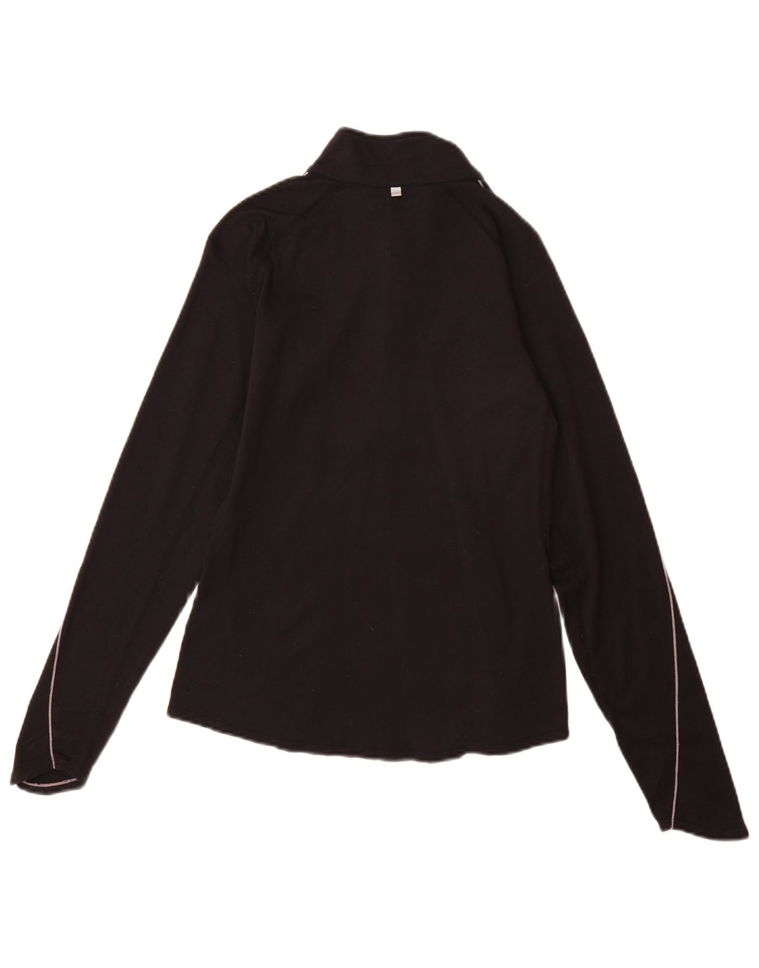 Top della tuta pullover Nike da donna Dri Fit UK 8/10 Small nylon nero