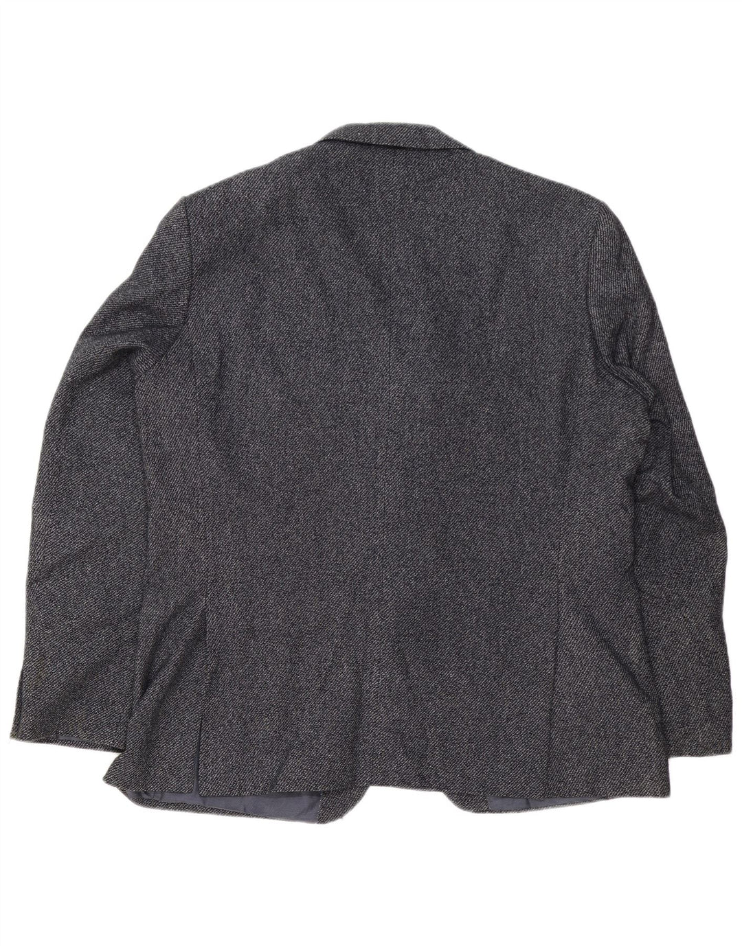 Giacca blazer a 2 bottoni da uomo Marks & Spencer UK 46 XL lana blu navy