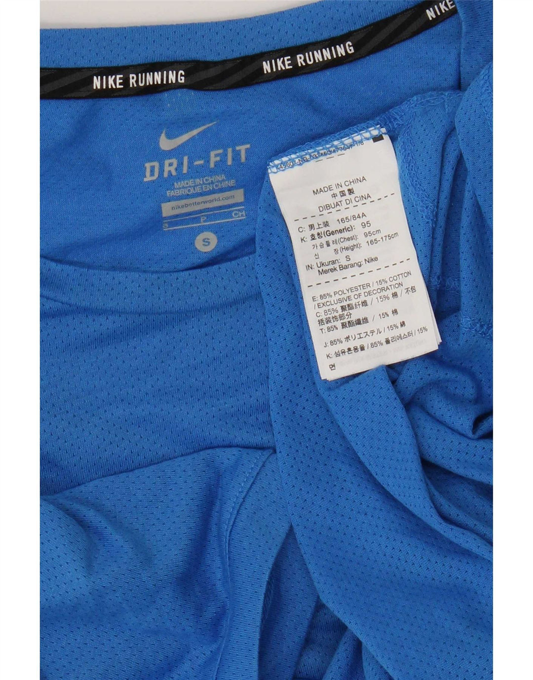 T-shirt Nike Dri Fit da uomo, piccola, in poliestere blu