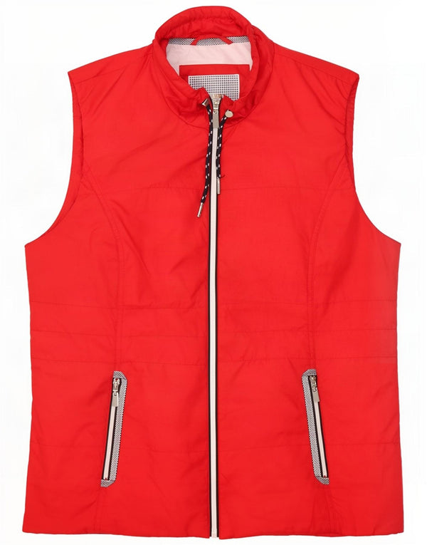Gerry Weber Gilet da donna UK 16 grande rosso poliestere