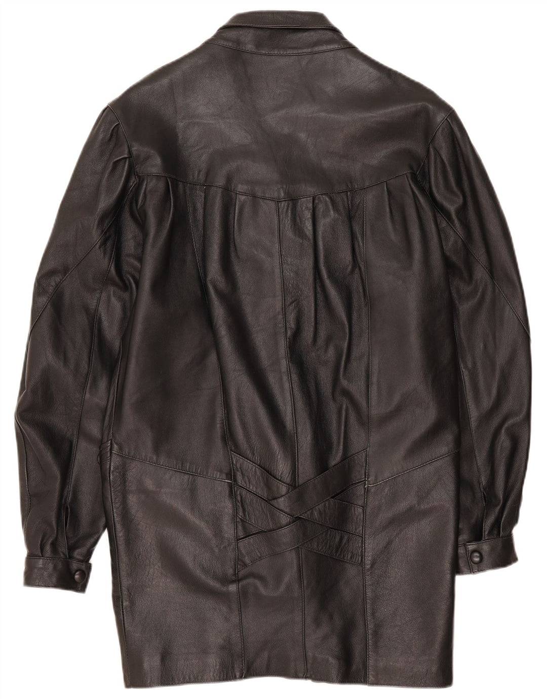 Cappotto in pelle da donna Trekway UK 10 piccolo nero