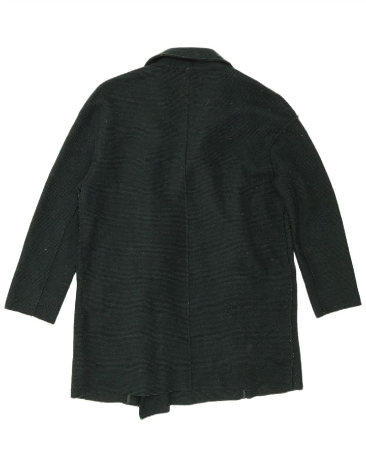 Cappotto doppiopetto oversize da donna Zara UK 10 piccolo poliestere verde