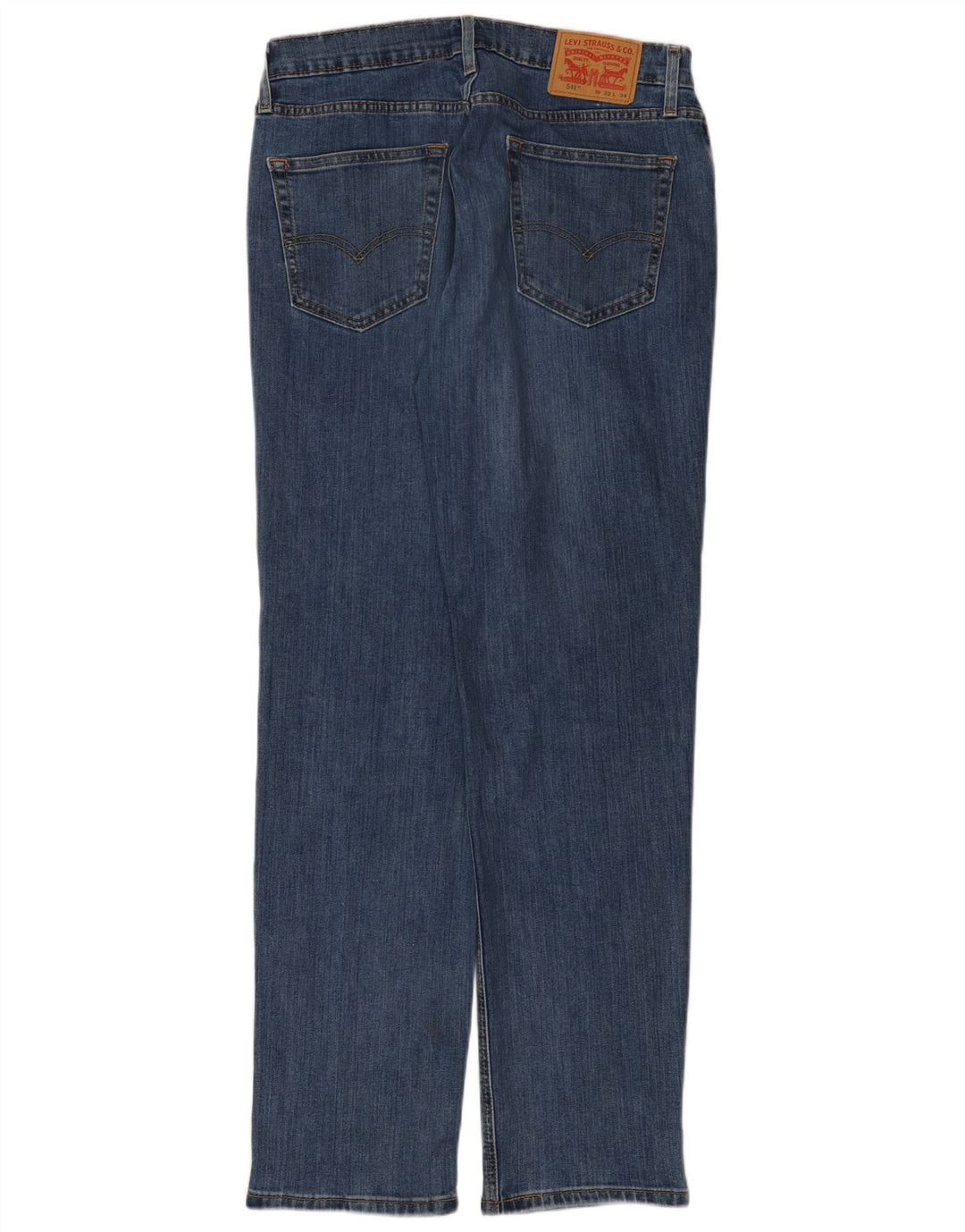 Levi's Uomo 541 Athletic Jeans dritti W32 L34 Cotone Blu