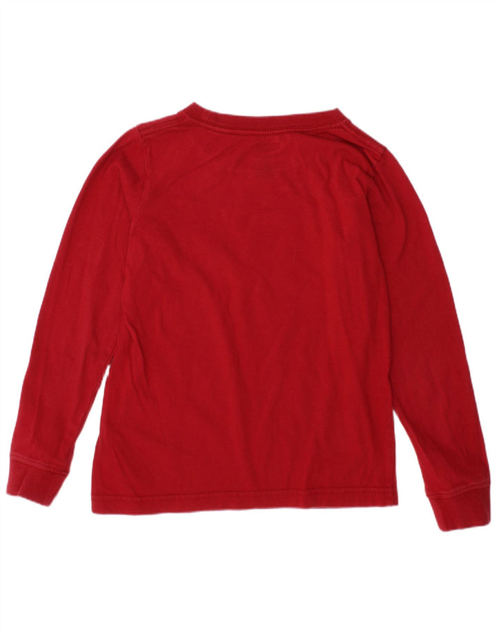 Top grafico per ragazze LEVI'S manica lunga 4-5 anni Rosso