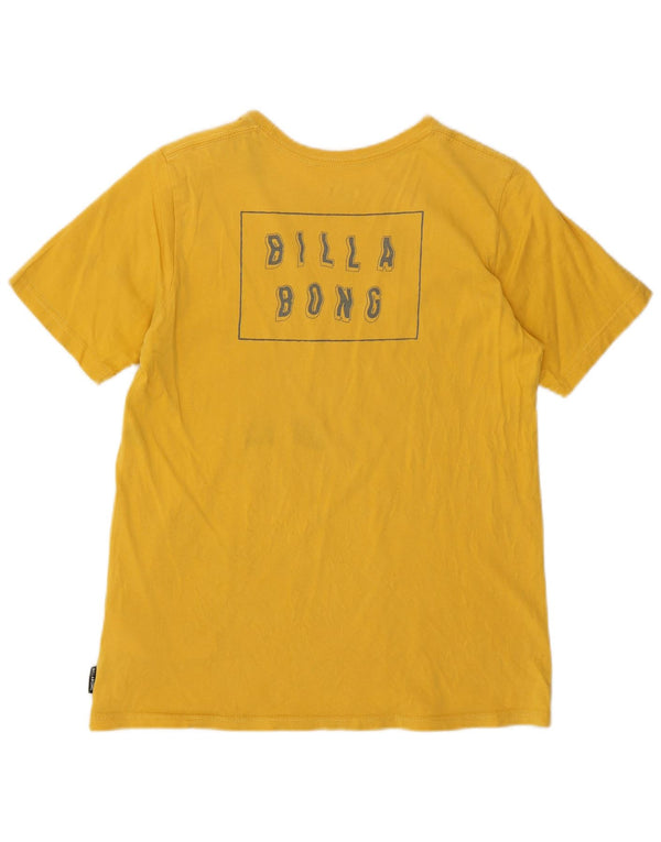 Maglietta grafica da donna Billabong Top UK 12 cotone giallo medio