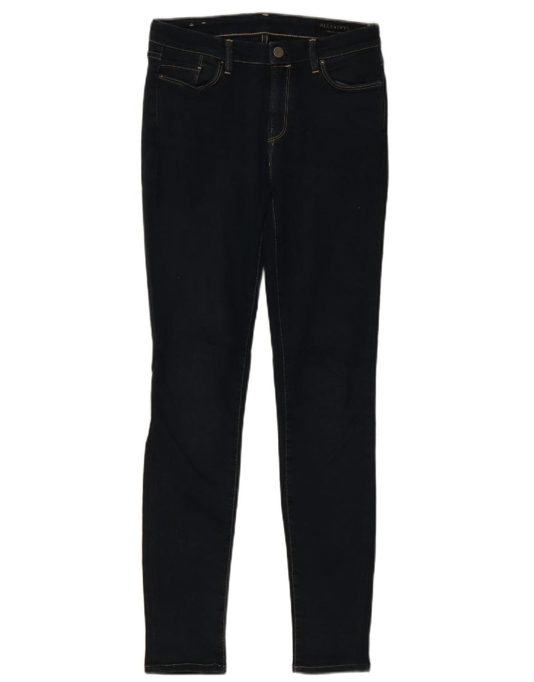 ALL SAINTS Womens Skinny Jeans W28 L30 Navy Blue