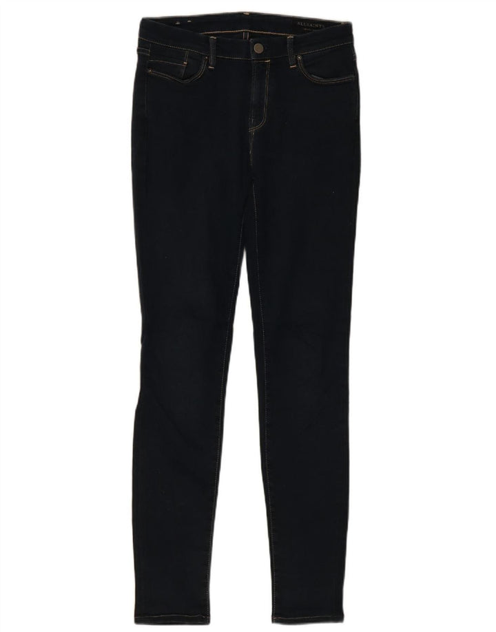 ALL SAINTS Womens Skinny Jeans W28 L30 Navy Blue