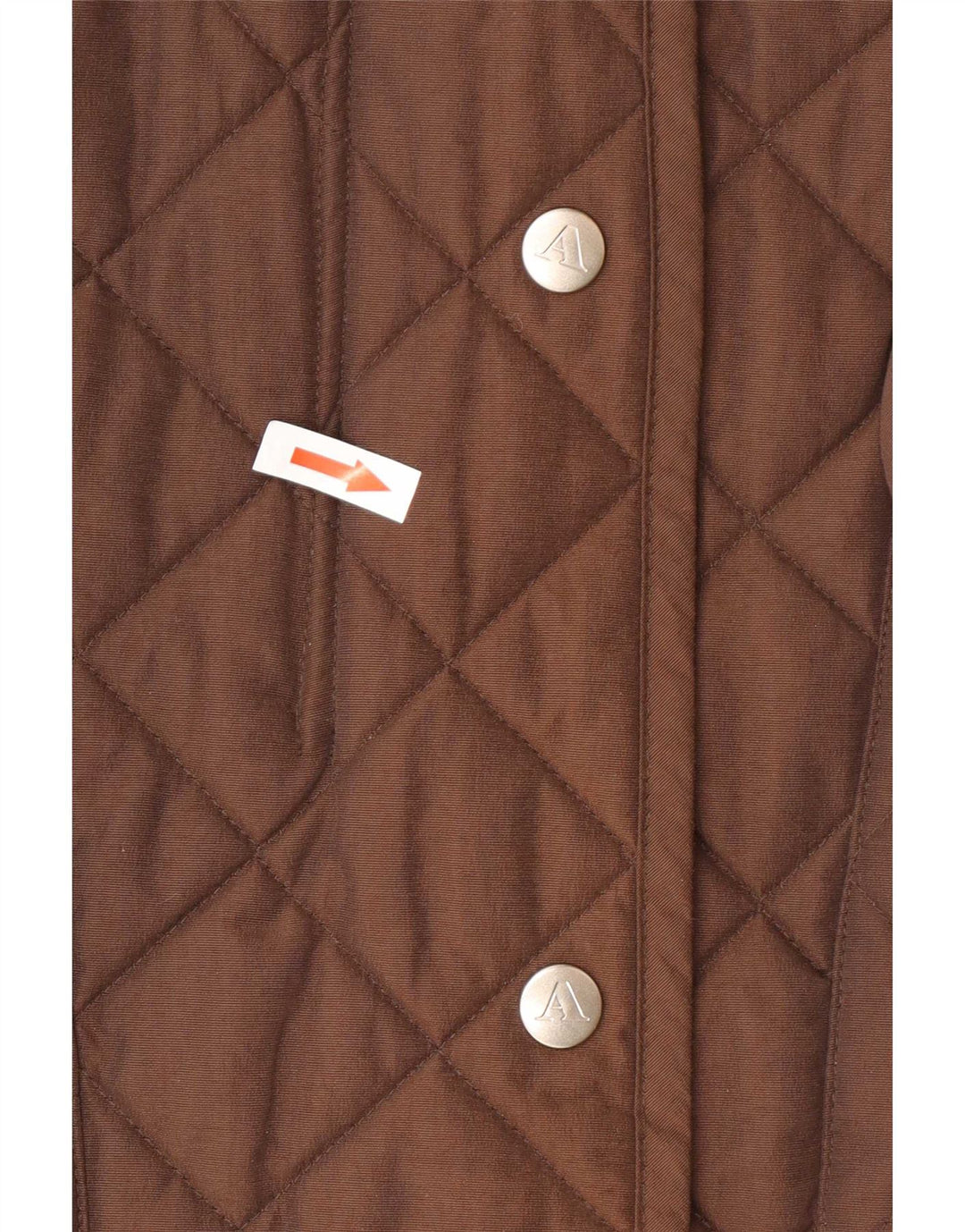 Giacca trapuntata da donna Aquascutum UK 16 grande nylon marrone