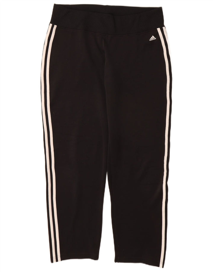 Pantaloni da tuta da donna ADIDAS UK 16 Large Nero Poliestere