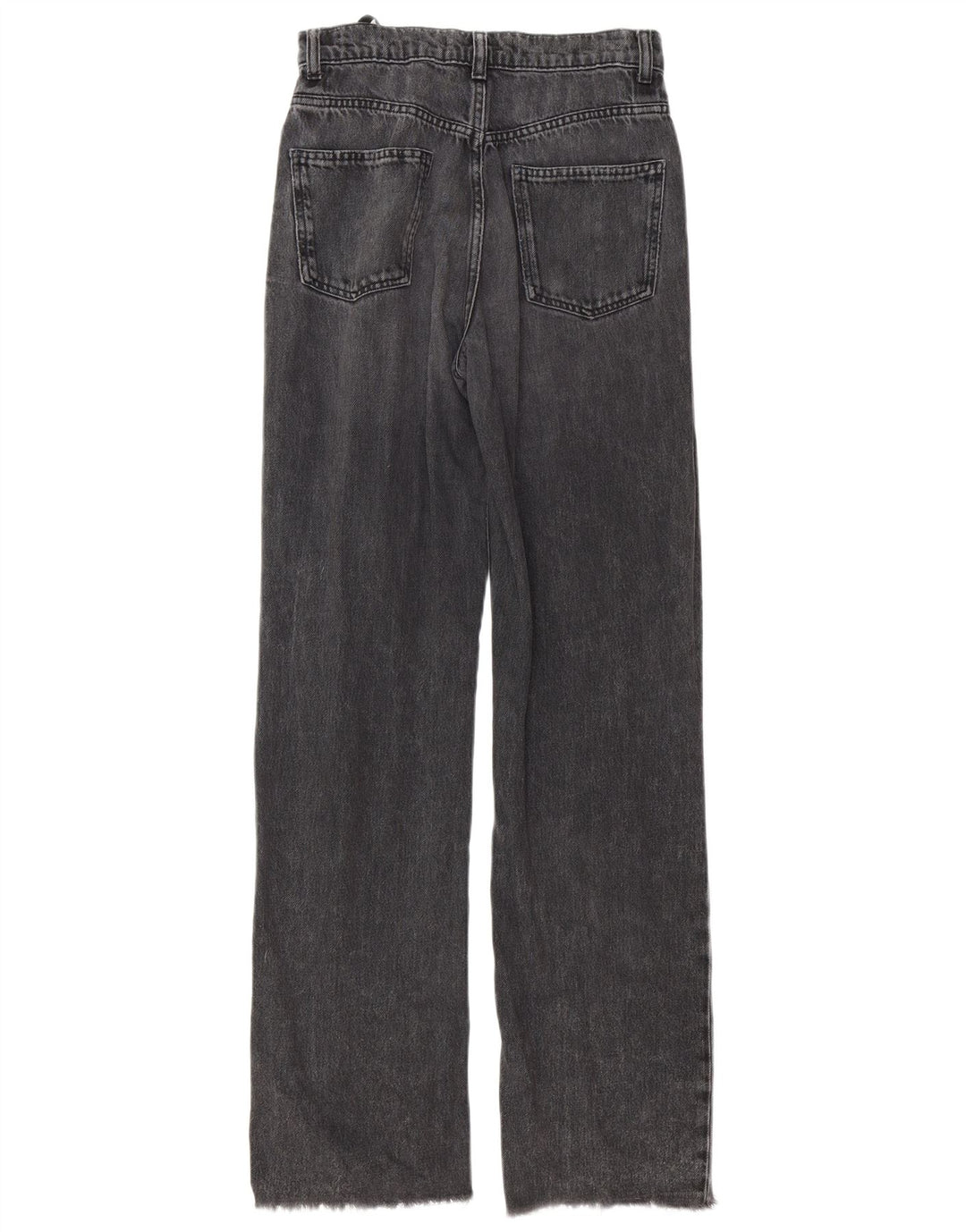 Jeans dritti da donna Zara EU 36 Small W26 L33 Cotone grigio