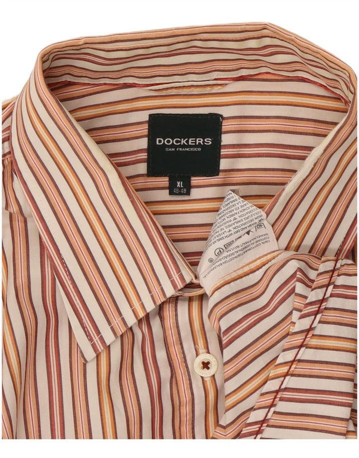 Camicia da uomo Dockers taglia 46/48 XL a righe multicolore