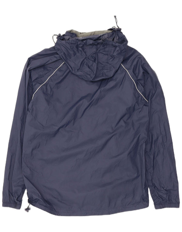 Giacca antipioggia da uomo con vestibilità ampia e cappuccio Mountain Warehouse UK 34 XS Blu navy