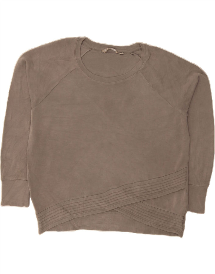 ATHLETA Womens Oversized Sweatshirt Jumper UK 18 XL Grey Modal Vintage Athleta and Second-Hand Athleta from Messina Hembry 