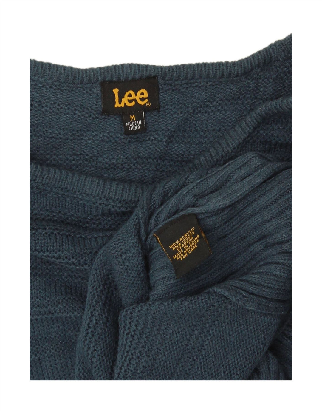 Maglione maglione oversize con scollo a barca da donna Lee UK 14 Acrilico blu medio