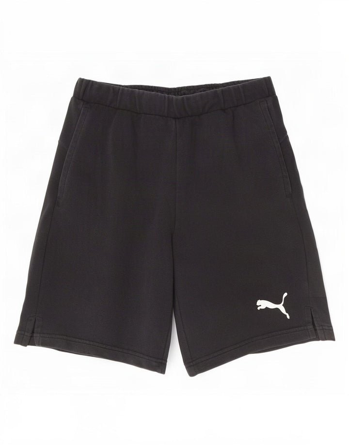 Pantaloncini sportivi da uomo Puma piccoli in cotone nero