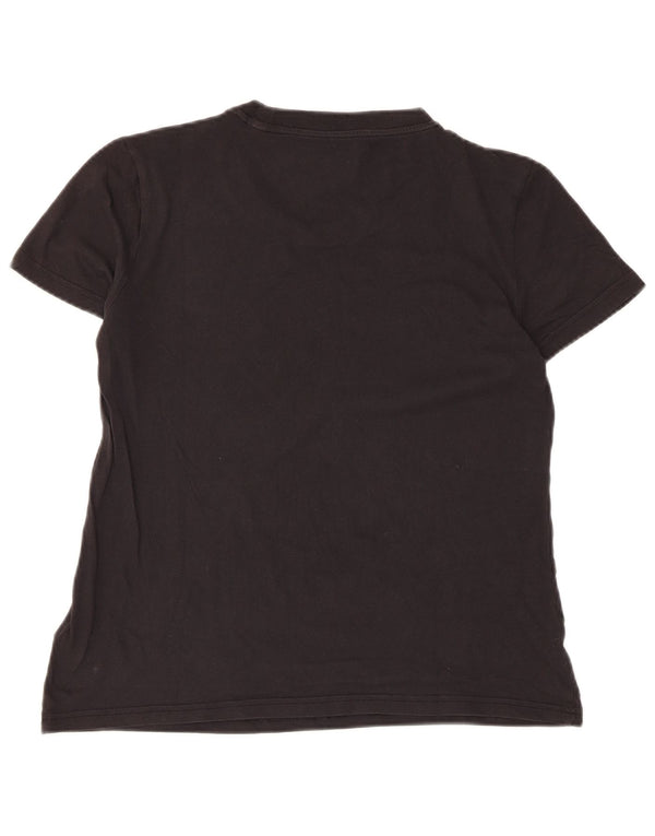 T-shirt grafica Adidas da donna a manica corta Top UK 12 Medium Nero