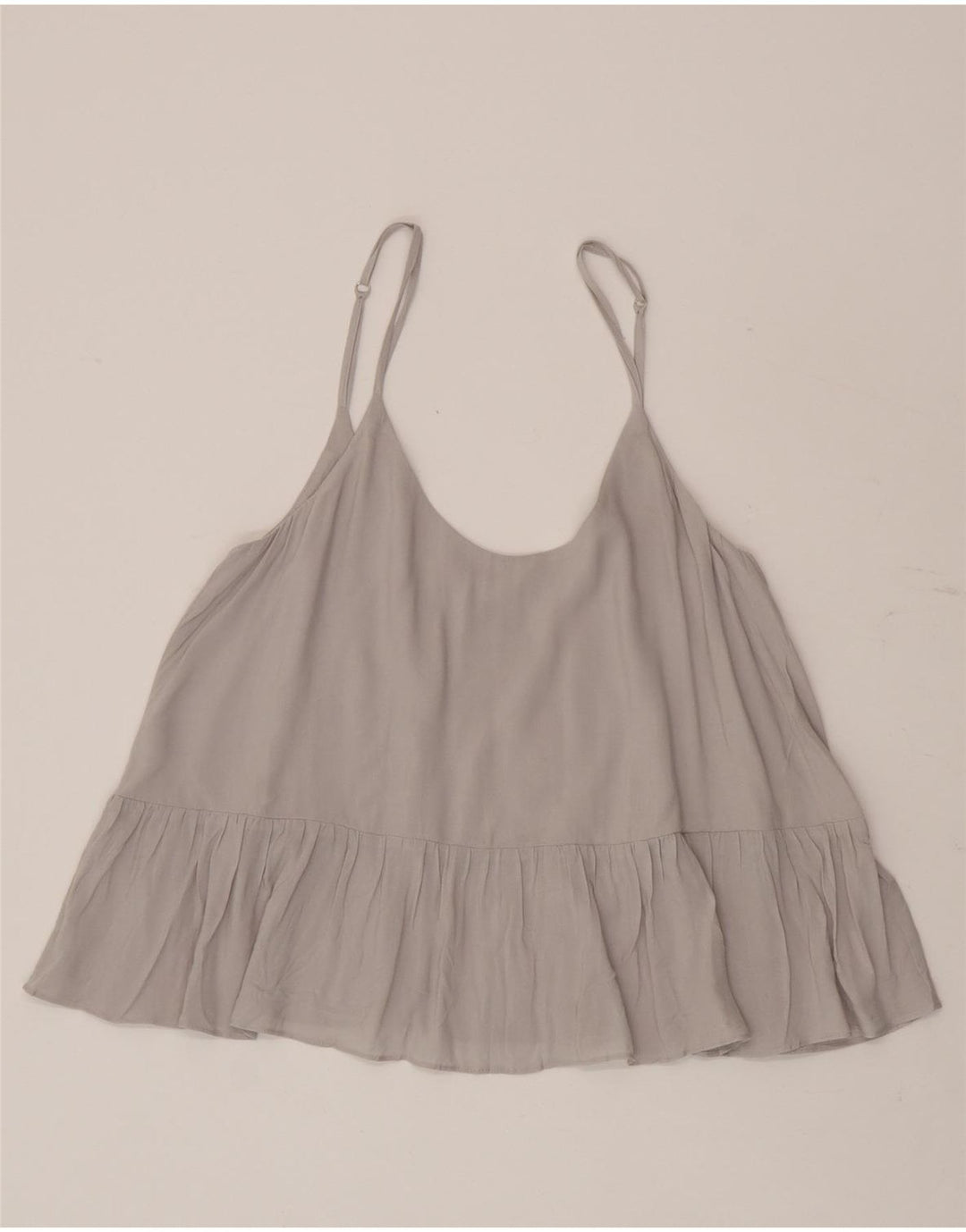 Topshop Camicetta da donna UK 10 piccola viscosa grigia